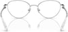 Swarovski Womens Sk1002 Oval Prescription Eyewear FramesSilverDemo Lens