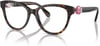 Swarovski Womens Sk2004f Low Bridge Fit Round Prescription Eyewear FramesDark HavanaDemo Lens