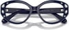 Swarovski Womens Sk2006 Cat Eye Prescription Eyewear FramesOpal BlueDemo Lens