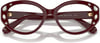 Swarovski Womens Sk2006 Cat Eye Prescription Eyewear FramesRed BurgundyDemo Lens