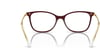 Swarovski Womens Sk2010f Low Bridge Fit Square Prescription Eyewear FramesBurgundyDemo Lens