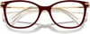 Swarovski Womens Sk2010f Low Bridge Fit Square Prescription Eyewear FramesBurgundyDemo Lens