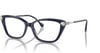 Swarovski Womens Sk2011 Cat Eye Prescription Eyewear FramesBlueDemo Lens