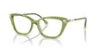 Swarovski Womens Sk2011 Cat Eye Prescription Eyewear FramesTransparent GreenDemo Lens