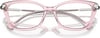 Swarovski Womens Sk2011 Cat Eye Prescription Eyewear FramesTransparent PinkDemo Lens