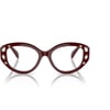 Swarovski Womens Sk2006 Cat Eye Prescription Eyewear FramesRed BurgundyDemo Lens