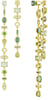 SWAROVSKI Gema drop Brass earringsGreen