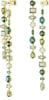 SWAROVSKI Gema drop Brass earringsGreen