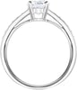 Swarovski Attract Round Ring Jewelry Collection Rhodium Finish Clear CrystalsUS 6EU 52