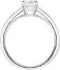 Swarovski Attract Round Ring Jewelry Collection Rhodium Finish Clear CrystalsUS 7EU 55