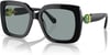 Swarovski Womens Sk6001 Square SunglassesBlackDark Grey