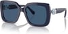 Swarovski Womens Sk6001 Square SunglassesOpal BlueDark Blue