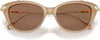 Swarovski Womens Sk6010 Cat Eye SunglassesOpal BeigeBronze