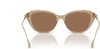 Swarovski Womens Sk6010 Cat Eye SunglassesOpal BeigeBronze