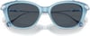 Swarovski Womens Sk6010 Cat Eye SunglassesOpal Light BlueDark Grey