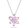 SWAROVSKI Gema Flower Pendant Necklace CollectionPink Flower Pendant Necklace