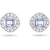 Swarovski Crystal Blue Angelic Square RhodiumPlated EarringsSwarovski Crystal Blue Angelic Square RhodiumPlated Earrings