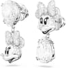 Swarovski Disney Minnie Mouse Drop Earrings Asymmetrical design White Rhodium FinishSwarovski Disney Minnie Mouse Drop Earrings Asymmetrical design White Rhodium Finish