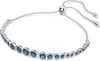 Swarovski Emily Tennis Bracelet Jewelry Collection Clear Crystals Blue Crystals Pink Crystals Amazon ExclusiveBlue Crystals  Rhodium Tone