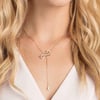 Swarovski Lifelong Bow Necklace and Bracelet Jewelry Collection Clear Crystals Rhodium FinishY Necklace