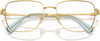 Swarovski Womens Sk1003 Square Prescription Eyewear FramesGoldBlueDemo Lens