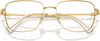 Swarovski Womens Sk1003 Square Prescription Eyewear FramesGoldDemo Lens