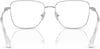 Swarovski Womens Sk1003 Square Prescription Eyewear FramesSilverDemo Lens