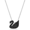 SWAROVSKI Iconic Swan Crystal Necklace Jewelry CollectionBlack Crystals Necklace