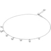 Choker Necklace - Rhodium Tone