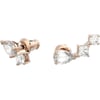 Pierced Earrings - Rose Gold Tone