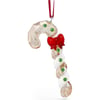 Swarovski Holiday Cheers French BulldogOrnament Gingerbread Candy Cane