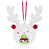 Swarovski Holiday Cheers French BulldogOrnament Reindeer Hanging Picture Frame