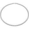 Swarovski Matrix Tennis NecklaceSilver Tone