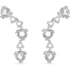 Swarovski Mesmera Earring Jewelry Collection Rhodium Finish Clear CrystalsSilver Ear Cuff