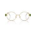 Swarovski Womens Sk1001 Round Prescription Eyewear FramesGoldDemo Lens