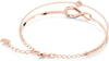 SWAROVSKI Infinity Twist Jewelry Collection Bracelets amp Necklaces Rhodium amp Rose Gold Tone Finish Clear CrystalsBangle Bracelet  Rose Gold Tone