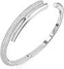 Swarovski Dextera Bangle CollectionRhodium Small