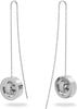 Swarovski Hollow Collection Drop EarringsRhodium