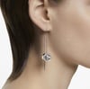 Swarovski Hollow Collection Drop EarringsRhodium