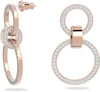 Swarovski Hollow Collection Hoop EarringsRose Gold