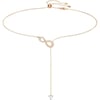 Y Necklace - Rose Gold Tone