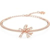 SWAROVSKI Volta Necklace Earrings and Bracelets Jewelry Collection BowInspired Pink and Clear Crystals with RoseGold Tone FinishBangle