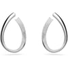 Hoop Earrings - Rhodium Tone Finish