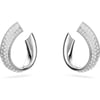 Swarovski Exist Crystal Earring and Necklace Jewelry Collection Clear CrystalsSmall Hoop Earrings  Rhodium Tone Finish