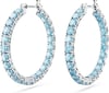 SWAROVSKI Matrix Crystal Earrings Collection Blue Clear and Pink Crystals on Multiple FinishesBlue Earrings