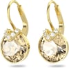 Swarovski Bella Crystal Earrings CollectionEarrings  Gold Crystals Gold Finish