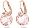 Swarovski Bella Crystal Earrings CollectionEarrings  Pink Crystals Rose Gold Finish