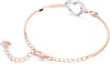 Swarovski Infinity Heart Jewelry Collection Necklaces and Bracelets Rose Gold amp Rhodium Tone Finish Clear CrystalsBangle Bracelet