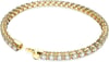 Swarovski Matrix Tennis Bracelet Collection Pink Crystals Blue Crystals Clear Crystals Round Cut Rhodium Finish Gold Tone Finish Rose Gold Tone FinishGold Tone Medium