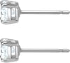 Swarovski Tennis Bracelet and Earring Jewelry Collection Rhodium Finish Clear CrystalsRound Stud Earrings